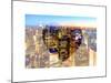 Love NY Series - Manhattan at Night - New York - USA-Philippe Hugonnard-Mounted Art Print