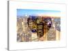 Love NY Series - Manhattan at Night - New York - USA-Philippe Hugonnard-Stretched Canvas
