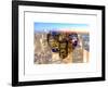 Love NY Series - Manhattan at Night - New York - USA-Philippe Hugonnard-Framed Art Print