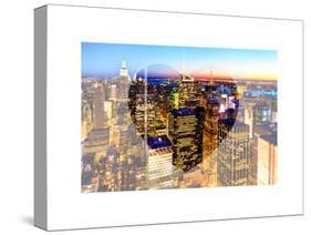 Love NY Series - Manhattan at Night - New York - USA-Philippe Hugonnard-Stretched Canvas