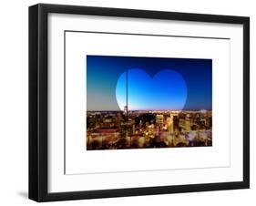 Love NY Series - Manhattan at Night with Central Park - New York - USA-Philippe Hugonnard-Framed Art Print