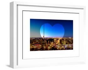 Love NY Series - Manhattan at Night with Central Park - New York - USA-Philippe Hugonnard-Framed Art Print