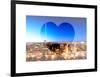 Love NY Series - Manhattan at Night with Central Park - New York - USA-Philippe Hugonnard-Framed Art Print