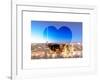 Love NY Series - Manhattan at Night with Central Park - New York - USA-Philippe Hugonnard-Framed Art Print