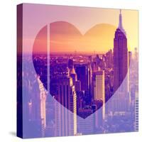 Love NY Series - Manhattan at Sunset - The Empire State Building - New York - USA-Philippe Hugonnard-Stretched Canvas