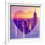 Love NY Series - Manhattan at Sunset - The Empire State Building - New York - USA-Philippe Hugonnard-Framed Photographic Print