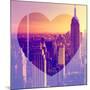 Love NY Series - Manhattan at Sunset - The Empire State Building - New York - USA-Philippe Hugonnard-Mounted Photographic Print