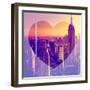 Love NY Series - Manhattan at Sunset - The Empire State Building - New York - USA-Philippe Hugonnard-Framed Photographic Print