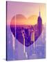 Love NY Series - Manhattan at Sunset - The Empire State Building - New York - USA-Philippe Hugonnard-Stretched Canvas