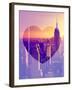 Love NY Series - Manhattan at Sunset - The Empire State Building - New York - USA-Philippe Hugonnard-Framed Photographic Print