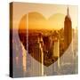 Love NY Series - Manhattan at Sunset - The Empire State Building - New York - USA-Philippe Hugonnard-Stretched Canvas