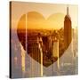 Love NY Series - Manhattan at Sunset - The Empire State Building - New York - USA-Philippe Hugonnard-Stretched Canvas