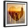 Love NY Series - Manhattan at Sunset - The Empire State Building - New York - USA-Philippe Hugonnard-Framed Photographic Print