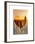 Love NY Series - Manhattan at Sunset - The Empire State Building - New York - USA-Philippe Hugonnard-Framed Art Print