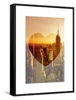 Love NY Series - Manhattan at Sunset - The Empire State Building - New York - USA-Philippe Hugonnard-Framed Stretched Canvas