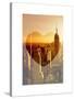 Love NY Series - Manhattan at Sunset - The Empire State Building - New York - USA-Philippe Hugonnard-Stretched Canvas