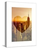 Love NY Series - Manhattan at Sunset - The Empire State Building - New York - USA-Philippe Hugonnard-Stretched Canvas