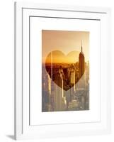 Love NY Series - Manhattan at Sunset - The Empire State Building - New York - USA-Philippe Hugonnard-Framed Art Print