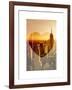 Love NY Series - Manhattan at Sunset - The Empire State Building - New York - USA-Philippe Hugonnard-Framed Art Print