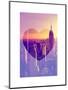 Love NY Series - Manhattan at Sunset - The Empire State Building - New York - USA-Philippe Hugonnard-Mounted Art Print