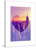 Love NY Series - Manhattan at Sunset - The Empire State Building - New York - USA-Philippe Hugonnard-Stretched Canvas