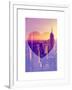 Love NY Series - Manhattan at Sunset - The Empire State Building - New York - USA-Philippe Hugonnard-Framed Art Print