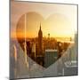 Love NY Series - Manhattan at Sunset with the Empire State Building - New York - USA-Philippe Hugonnard-Mounted Photographic Print