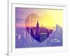 Love NY Series - Manhattan at Sunset with the Empire State Building - New York - USA-Philippe Hugonnard-Framed Photographic Print