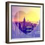 Love NY Series - Manhattan at Sunset with the Empire State Building - New York - USA-Philippe Hugonnard-Framed Photographic Print