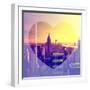 Love NY Series - Manhattan at Sunset with the Empire State Building - New York - USA-Philippe Hugonnard-Framed Photographic Print