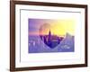 Love NY Series - Manhattan at Sunset with the Empire State Building - New York - USA-Philippe Hugonnard-Framed Art Print