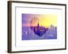 Love NY Series - Manhattan at Sunset with the Empire State Building - New York - USA-Philippe Hugonnard-Framed Art Print