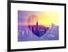 Love NY Series - Manhattan at Sunset with the Empire State Building - New York - USA-Philippe Hugonnard-Framed Art Print