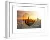 Love NY Series - Manhattan at Sunset with the Empire State Building - New York - USA-Philippe Hugonnard-Framed Art Print