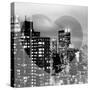 Love NY Series - Manhattan Cityscape at Night with the New Yorker Hotel - New York - USA-Philippe Hugonnard-Stretched Canvas