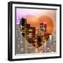 Love NY Series - Manhattan Cityscape at Night with the New Yorker Hotel - New York - USA-Philippe Hugonnard-Framed Photographic Print