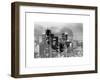 Love NY Series - Manhattan Cityscape at Night with the New Yorker Hotel - New York - USA-Philippe Hugonnard-Framed Art Print