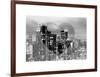 Love NY Series - Manhattan Cityscape at Night with the New Yorker Hotel - New York - USA-Philippe Hugonnard-Framed Art Print