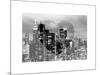 Love NY Series - Manhattan Cityscape at Night with the New Yorker Hotel - New York - USA-Philippe Hugonnard-Mounted Art Print