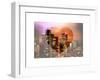 Love NY Series - Manhattan Cityscape at Night with the New Yorker Hotel - New York - USA-Philippe Hugonnard-Framed Art Print