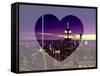 Love NY Series - Manhattan Nightfall with the Empire State Building - New York - USA-Philippe Hugonnard-Framed Stretched Canvas