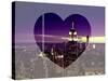 Love NY Series - Manhattan Nightfall with the Empire State Building - New York - USA-Philippe Hugonnard-Stretched Canvas