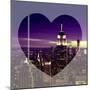 Love NY Series - Manhattan Nightfall with the Empire State Building - New York - USA-Philippe Hugonnard-Mounted Photographic Print