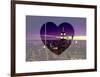 Love NY Series - Manhattan Nightfall with the Empire State Building - New York - USA-Philippe Hugonnard-Framed Art Print