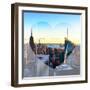 Love NY Series - Manhattan Skyline with the Empire State Building - New York City - USA-Philippe Hugonnard-Framed Photographic Print