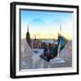 Love NY Series - Manhattan Skyline with the Empire State Building - New York City - USA-Philippe Hugonnard-Framed Photographic Print