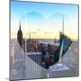 Love NY Series - Manhattan Skyline with the Empire State Building - New York City - USA-Philippe Hugonnard-Mounted Photographic Print