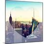 Love NY Series - Manhattan Skyline with the Empire State Building - New York City - USA-Philippe Hugonnard-Mounted Photographic Print
