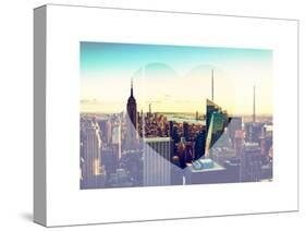 Love NY Series - Manhattan Skyline with the Empire State Building - New York City - USA-Philippe Hugonnard-Stretched Canvas