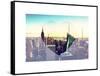 Love NY Series - Manhattan Skyline with the Empire State Building - New York City - USA-Philippe Hugonnard-Framed Stretched Canvas